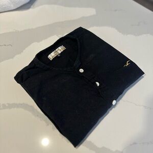 Hollister Black Casual Button Down Shirt